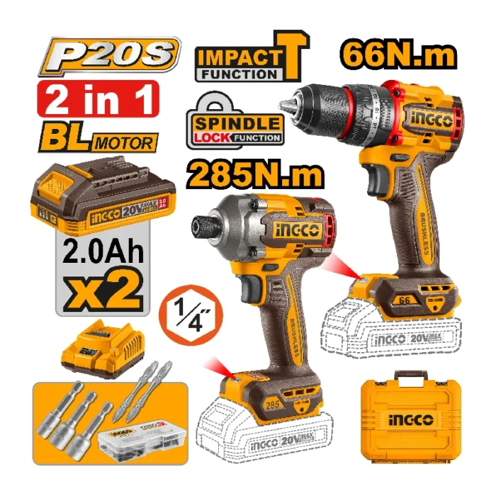 Cordless 2 pcs combo kit - Image 1