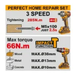 Cordless 2 pcs combo kit - Image 2