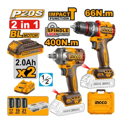 Cordless 2 pcs combo kit