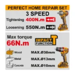 Cordless 2 pcs combo kit - Image 2