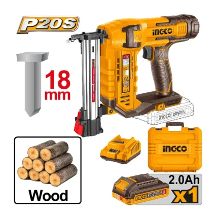 Cordless brick nailer