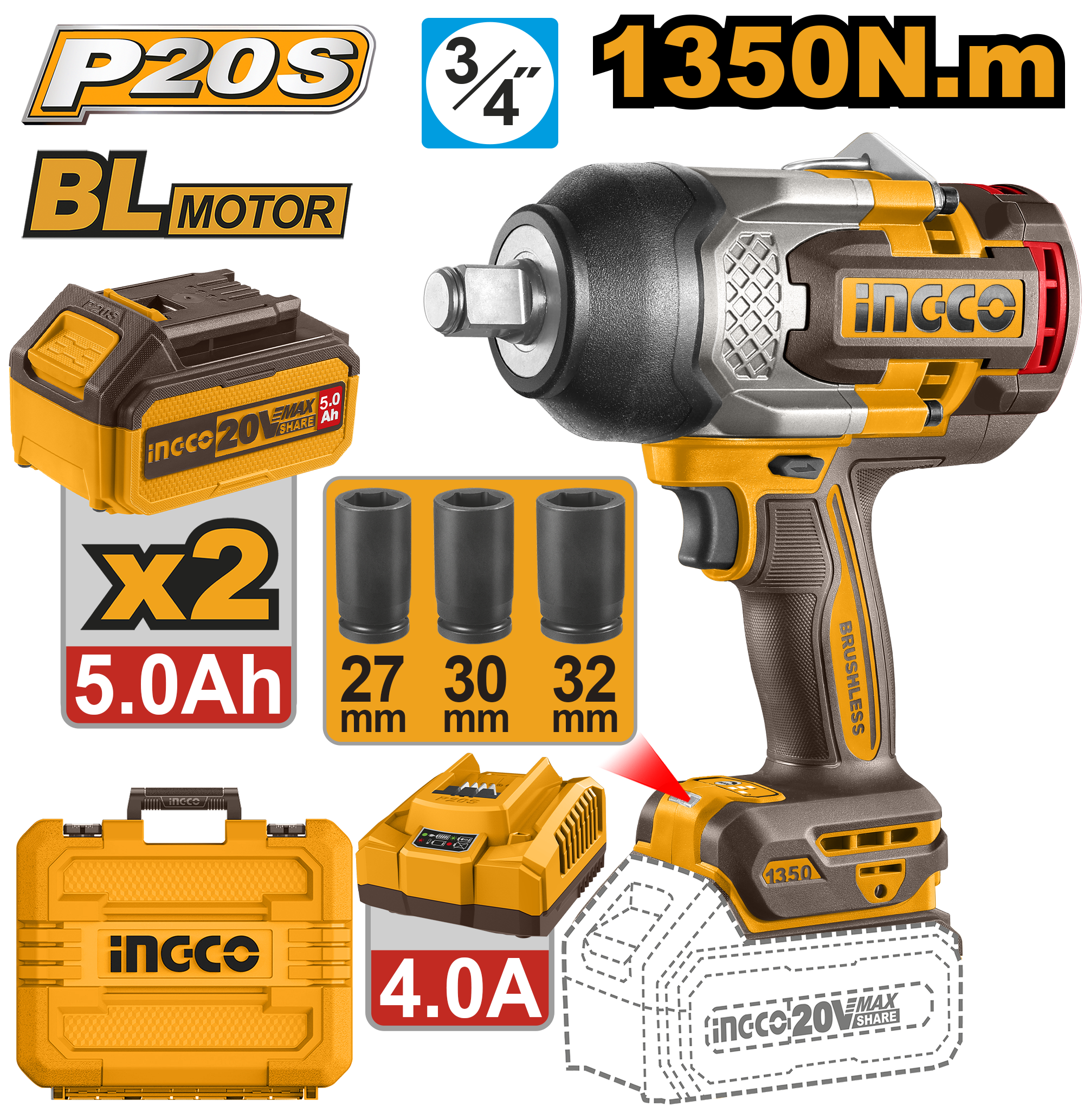 CIWLI20135 CIWLI20135 Cordless impact wrench - Image 1
