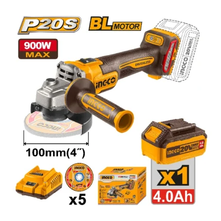 Cordless angle grinder