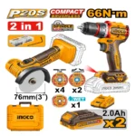 Cordless 2 pcs combo kit