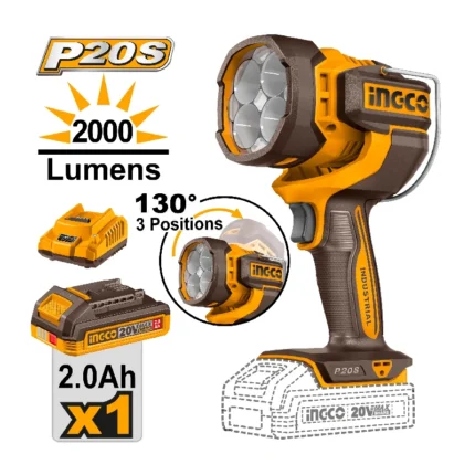 Cordless work lamp