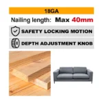 Cordless crown stapler nailer - Image 2