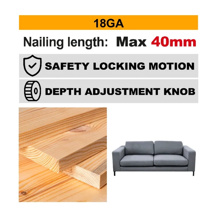 Cordless crown stapler nailer - Image 2