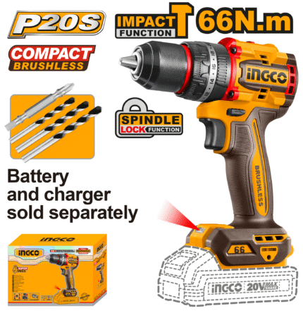 Compact Brushless Cordless Impact Drill