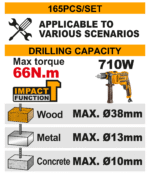 165 Pcs Tools Set - Image 2