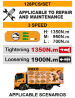 126 Pcs Cordless Impact Wrench Tools Set - Image 2