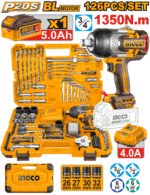 126 Pcs Cordless Impact Wrench Tools Set