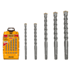 5 Pcs SDS plus Hammer Drills Bits Set - Image 2