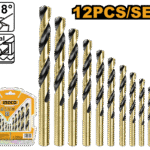 12 Pcs HSS Twist Drill Bits Set
