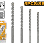 5 Pcs Masonry Drill Bits Set