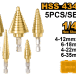 Step Drill Bit Set