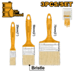 3 Pcs Paint Brush Set