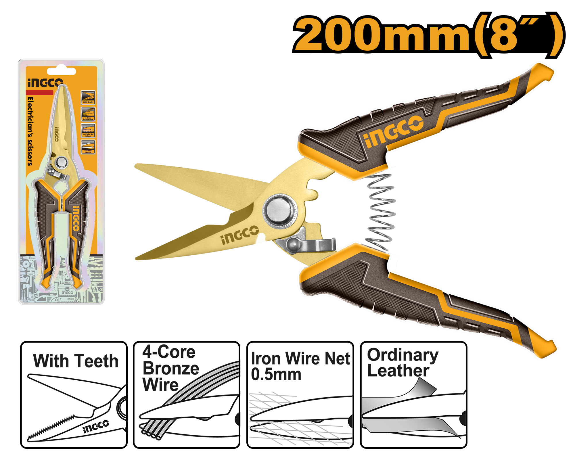 HES0188 Electrician's Scissors - Image 1