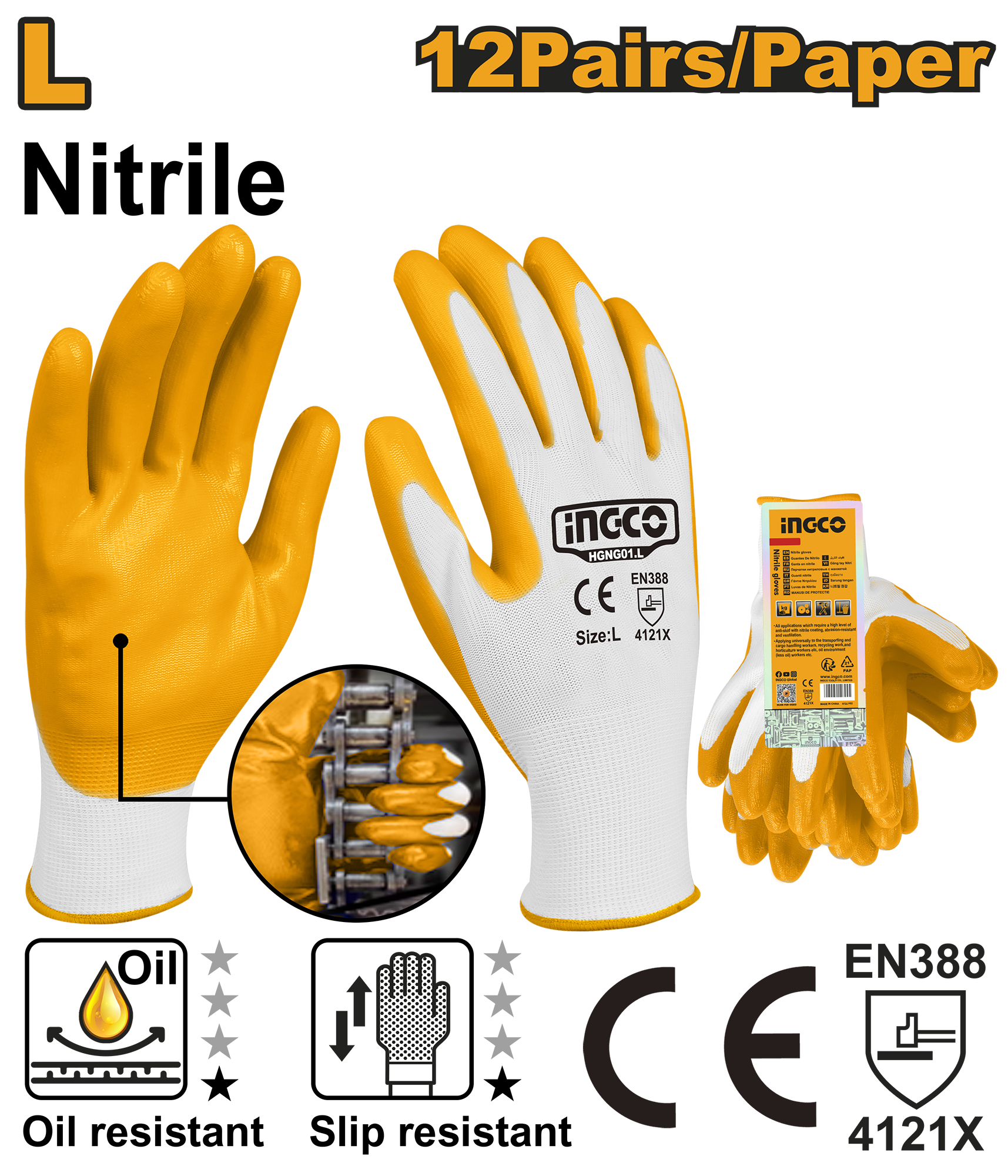 HGNG01.L Nitrile Gloves - Image 1