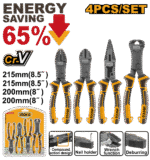 4 Pcs Compound Action Pliers Set