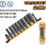 10 Pcs 3/8"DR. Deep Impact Socket Set