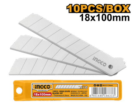10 Pcs 18mm Knife Blades Set