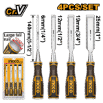 4 Pcs Wood Chisel Set