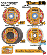 Cutting And Grinding Disc Set