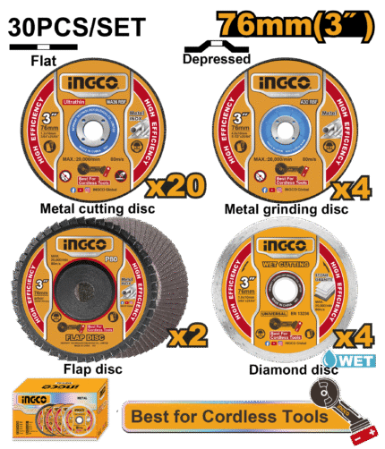 Cutting And Grinding Disc Set