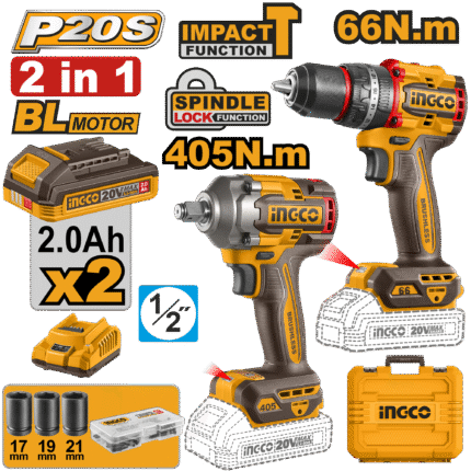 Cordless 2 Pcs Combo Kit