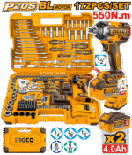 HKTHP41723 172 Pcs Cordless impact wrench tools set