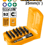 30 Pcs 25mm impact screwdriver bits set AKSD68303