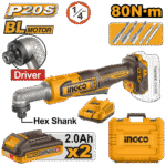 Cordless angle impact driver CAIRLI208