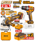 2 Pcs Cordless combo kit CKLI2025610