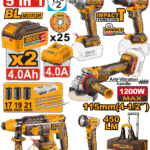 5 Pcs Cordless Industrial Combo Kit CKLI20595