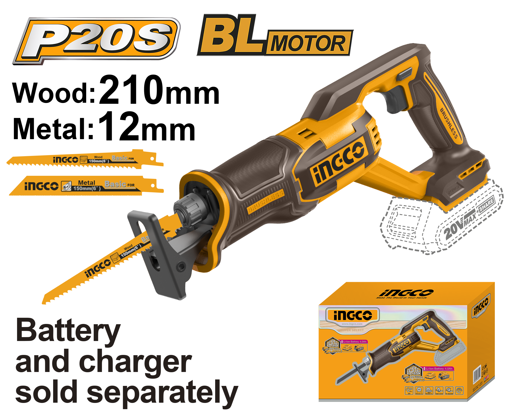 CRSLI2108 Cordless reciprocating saw CRSLI2108 - Image 1