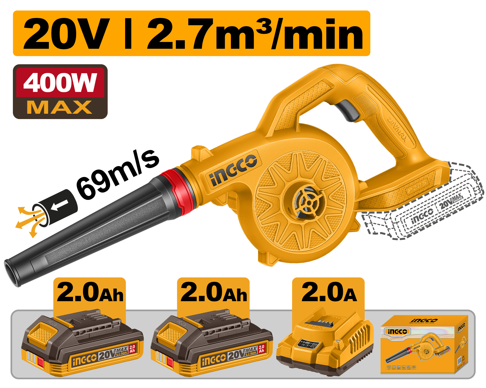 CABLI20782 Cordless Blower - CABLI20782 - Image 1