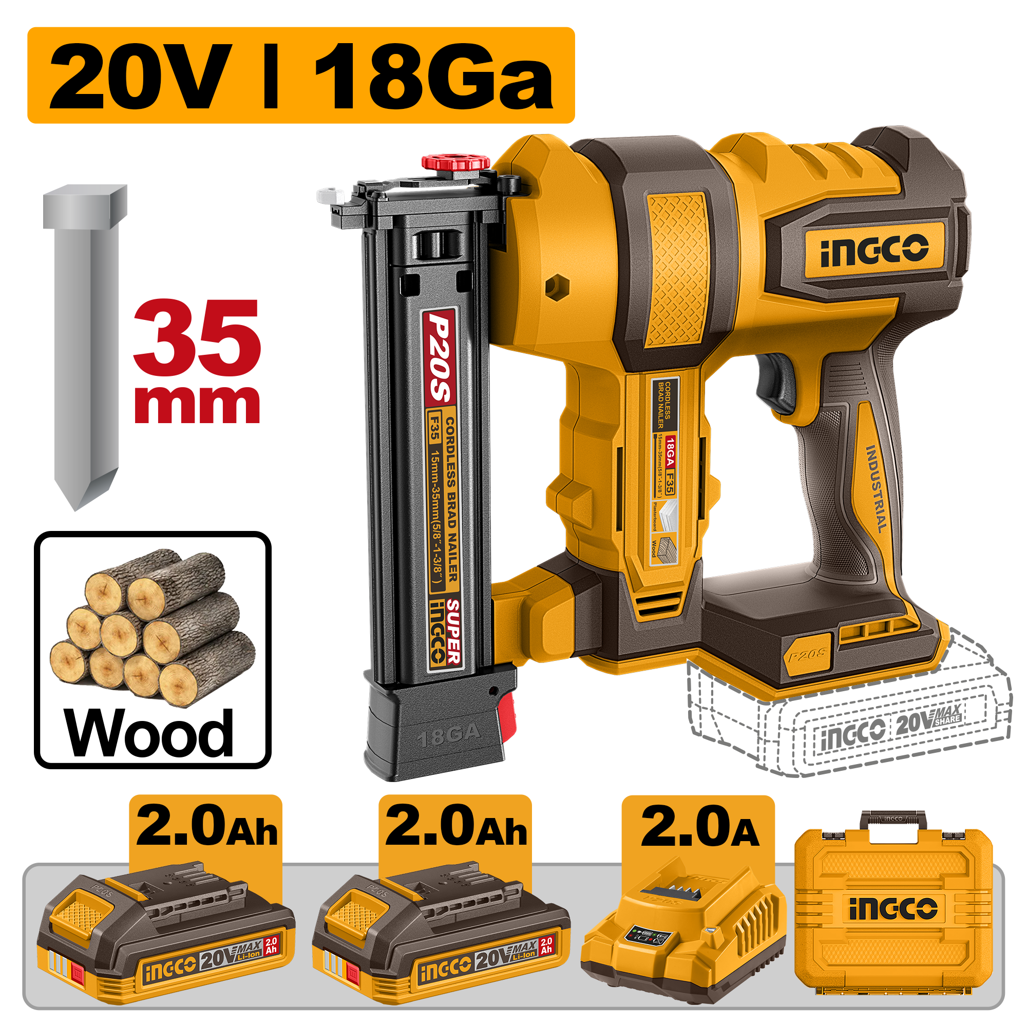 CBNLI20686 Cordless brad nailer CBNLI20686 - Image 1