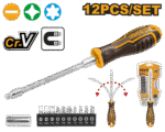 12 Pcs flexible shaft screwdriver set - AKSDFL1208