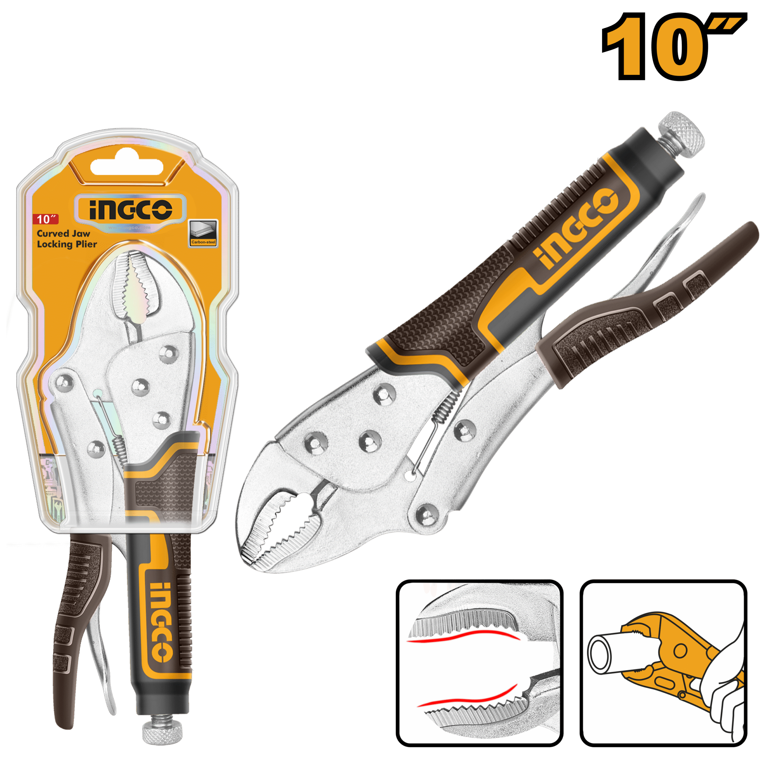 HCJLW0210 Curved jaw locking plier - HCJLW0210 - Image 1