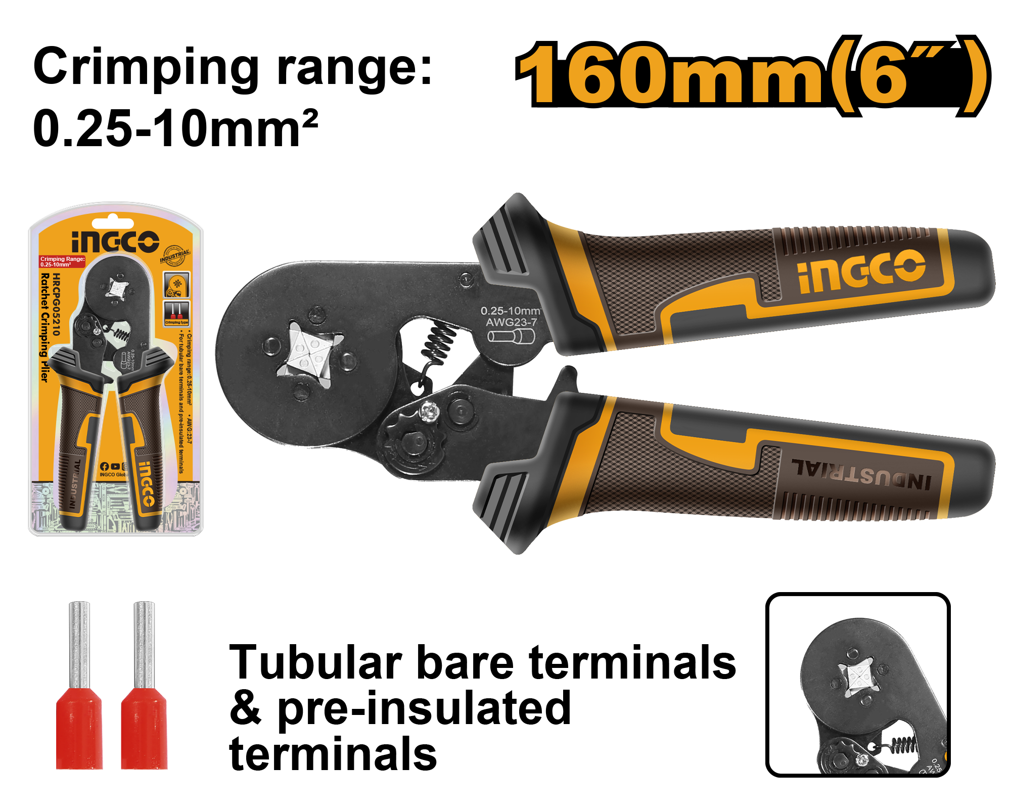 HRCPG05210 Ratchet crimping plier - HRCPG05210 - Image 1