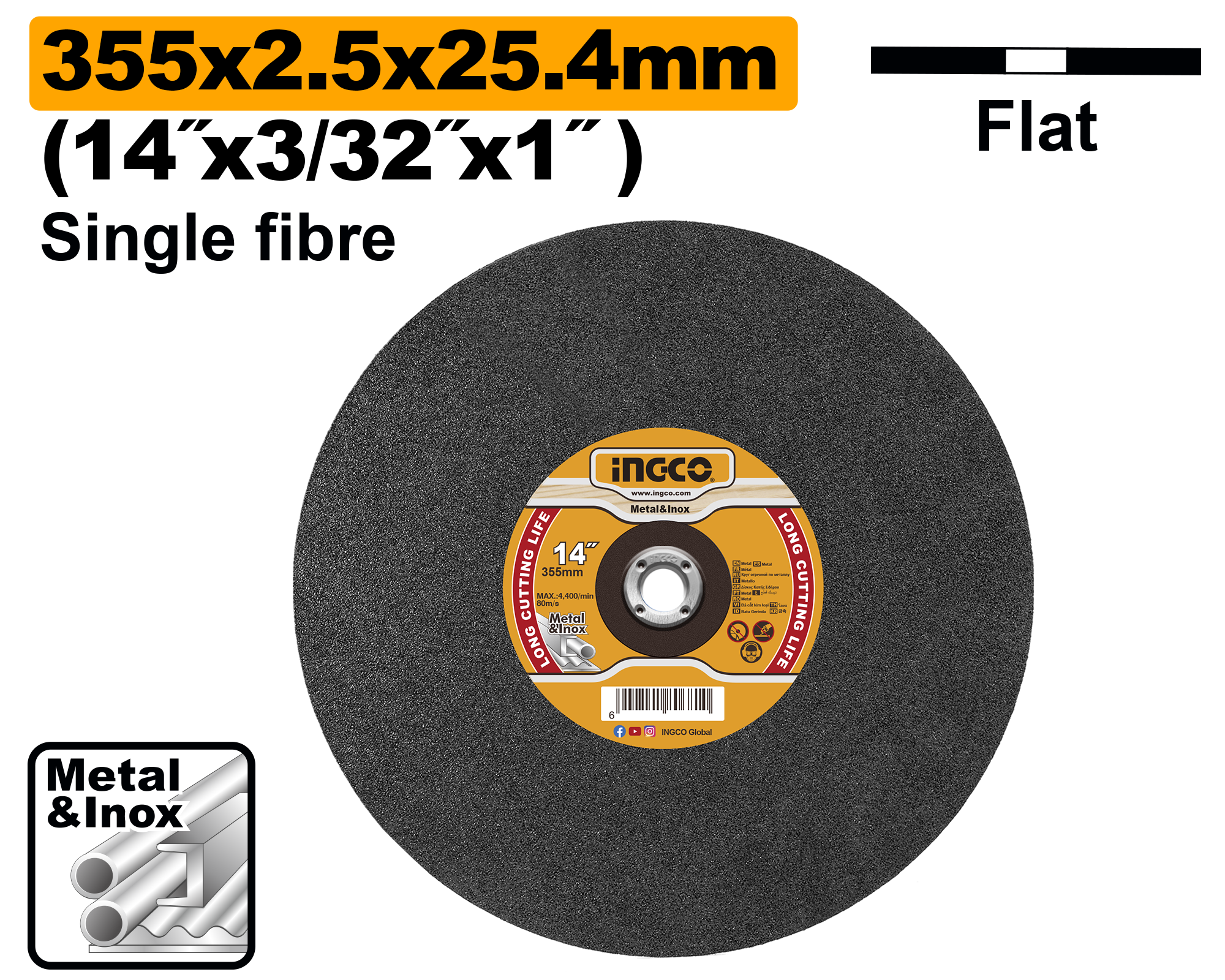MCD253551 Abrasive metal cutting disc - MCD253551 - Image 1
